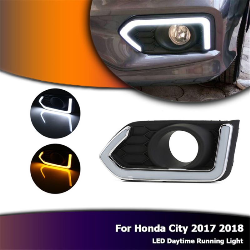 Φως ημέρας για την Honda City 2017~2017~2018,Foglop για την Honda City 2017~2018 DRL